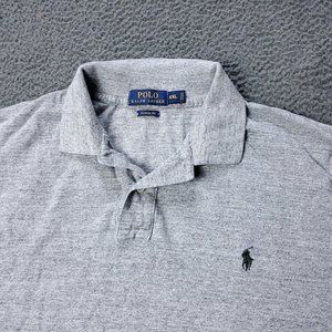 Polo Ralph Lauren  Shirt Short Sleeve Cotton Gray Mens Size 2XL XXL